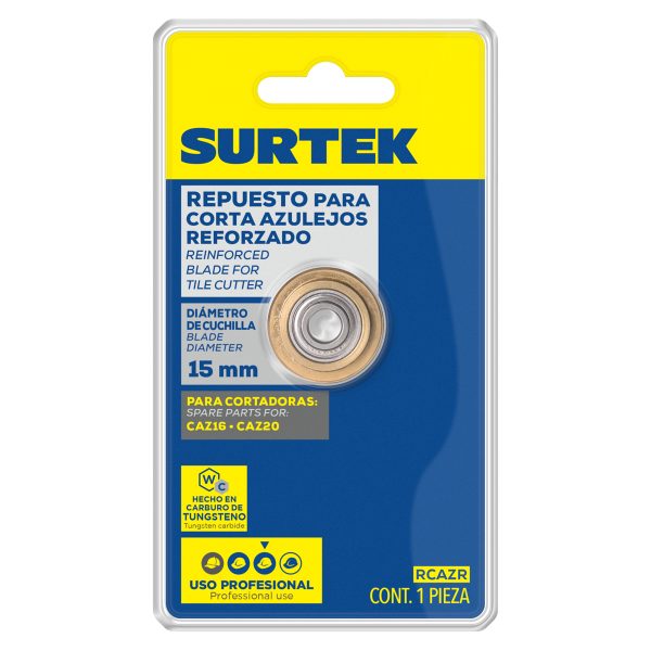 RCAZR - Repuesto de cuchilla para corta azulejos 15 mm CAZ16, CAZ20 Surtek
