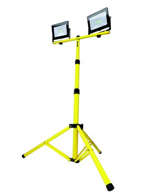 REF20X2.jpg REF20X2 - Reflector de LED SMD delgado con doble soporte telescópico 2 x 20 W de 2 x 1,900 lm Surtek