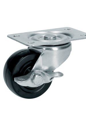 RH5B.jpg RH5B - Rodaja de hule giratoria con freno 2" Surtek