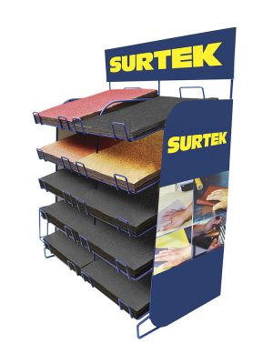 RLIJAC - Rack exhibidor con lijas, 527 piezas Surtek