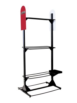 RPODVER - Exhibidor de piso vertical para 3 podadoras y accesorios 86.5 x 60 x 193 cm Surtek