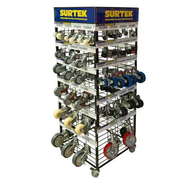 RRUEDC - Rack con ruedas y rodajas, 172 piezas Surtek