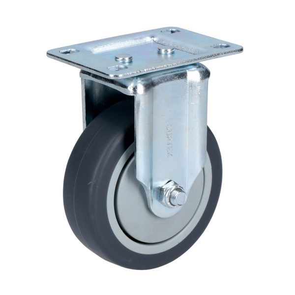 RT10F - Rodaja de TPR gris fija 4" Surtek