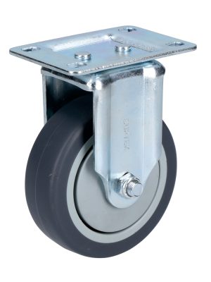 RT7F - Rodaja de TPR gris fija 3" Surtek