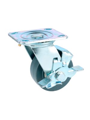 RTG20B.jpg RTG20B - Rodaja de TPR gris giratoria con freno 8" Surtek