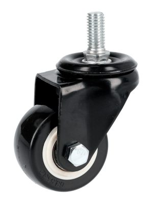 RVNE5.jpg RVNE5 - Rodaja de PVC negro con espiga roscada 2" Surtek