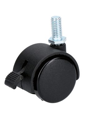 RY5RB - Rodaja tipo yoyo de espiga con rosca y freno 50 mm Surtek