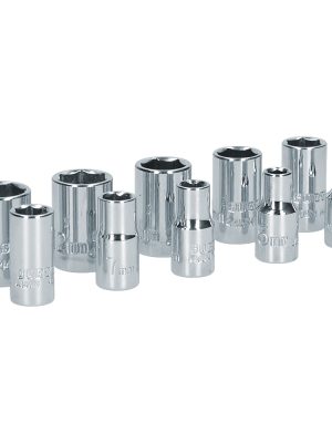 S05M.jpg S05M - Juego de dados cuadro de 1/4", 6 puntas, métricos, 10 piezas Surtek