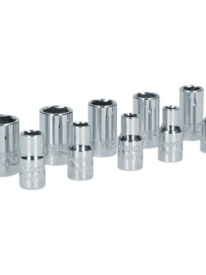 S05S.jpg S05S - Juego de dados cuadro de 1/4", 6 puntas, en pulgadas, 10 piezas Surtek