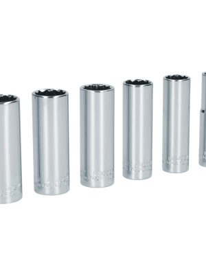 S11S.jpg S11S - Juego de dados largos cuadro de 1/2" 12 puntas, en pulgadas, 6 piezas Surtek