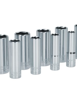 S12S.jpg S12S - Juego de dados largos cuadro de 3/8", 6 puntas, en pulgadas, 9 piezas Surtek