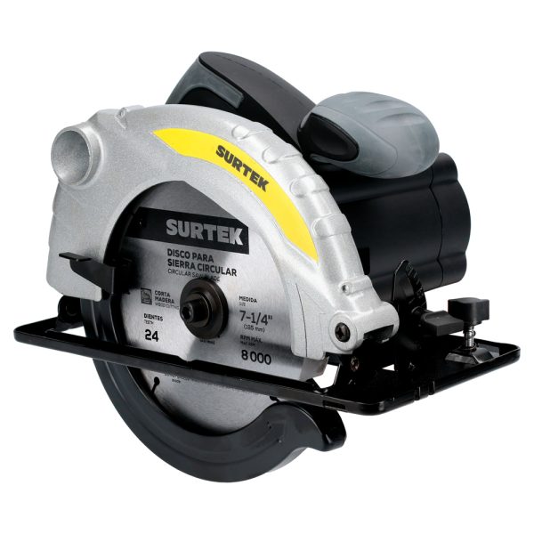 SC407D.jpg SC407D - Sierra circular 7-1/4" 1,200 W 120 V, 0 - 4,500 RPM Surtek