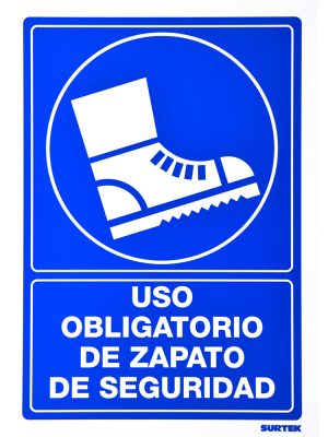 SES10 - Señal "Uso obligatorio de zapato de seguridad" Surtek