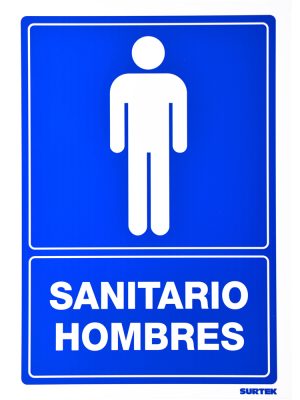 SES13.jpg SES13 - Señal "Sanitario hombres" Surtek