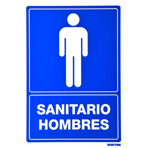 SES13 - Señal "Sanitario hombres" Surtek
