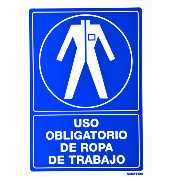 SES19 - Señal "Uso obligatorio de ropa de trabajo" Surtek