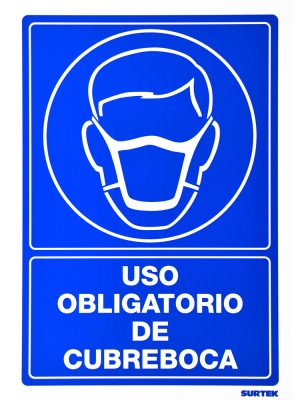 SES22.jpg SES22 - Señal "Uso obligatorio de cubre bocas" Surtek
