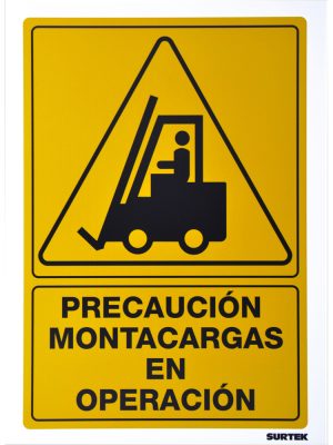 SES30.jpg SES30 - Señal "Precaución montacargas en operación" Surtek