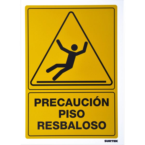 SES33 - Señal "Precaución piso resbaloso" Surtek