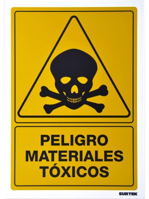 SES35.jpg SES35 - Señal "Peligro materiales tóxicos" Surtek