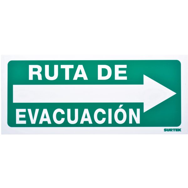 SES4 - Señal "Ruta de evacuación" derecha Surtek
