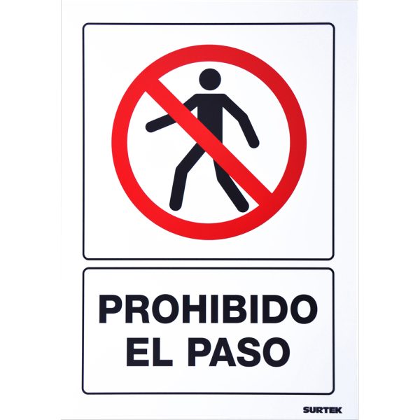 SES41 - Señal "Prohibido el paso" Surtek