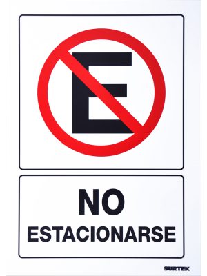 SES43.jpg SES43 - Señal "No estacionarse" Surtek