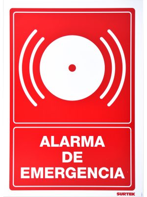 SES46.jpg SES46 - Señal "Alarma de emergencia" Surtek