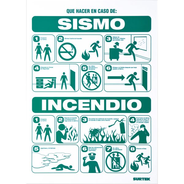 SES49 - Señal "Sismo/incendio" Surtek