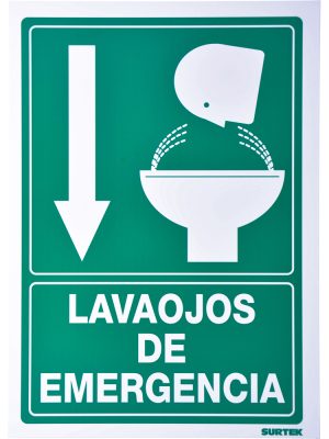 SES7.jpg SES7 - Señal "Lava ojos de emergencia" Surtek