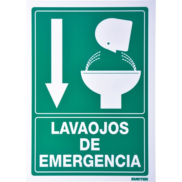 SES7 - Señal "Lava ojos de emergencia" Surtek
