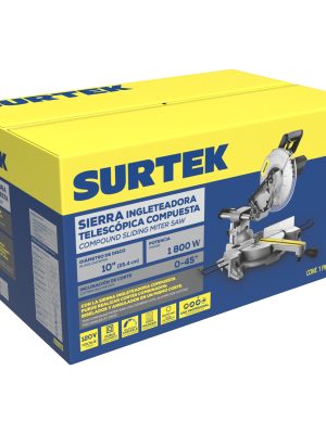 SI710B - Sierra de inglete telescópica 10" 1800 W Surtek