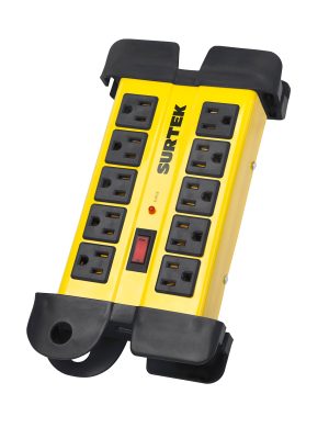 SP10 - Supresor de picos 10 entradas cable 1200 J, 90 cm Surtek