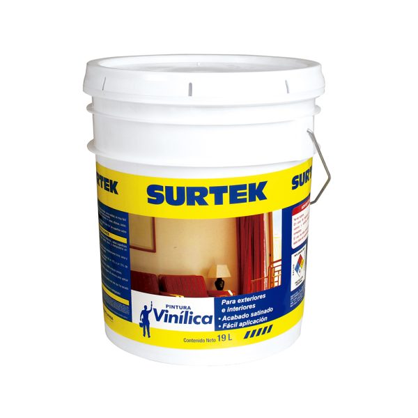 SP20476 - Cubeta de pintura vinílica 19 Lt color verde pistache Surtek