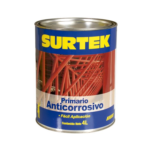 SP50356.jpg SP50356 - Esmalte anticorrosivo para metal 4 Lt color rojo óxido Surtek