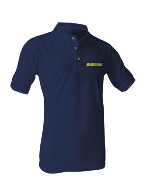 STKPOZL - Playera tipo polo para caballero color azul talla L Surtek