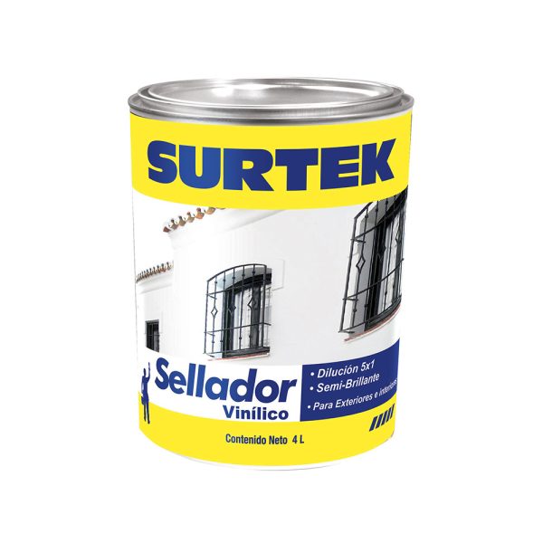 SV100 - Sellador vinílico 4 Lt color blanco Surtek