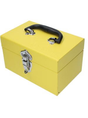 TB09.jpg TB09 - Caja portaherramientas metálica color amarillo 9" x 5" x 6" Surtek