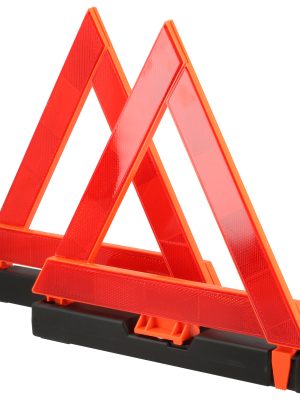 TRF102.jpg TRF102 - Triangulo reflejante de emergencia con base con arena, 11-1/2", 2 piezas Surtek