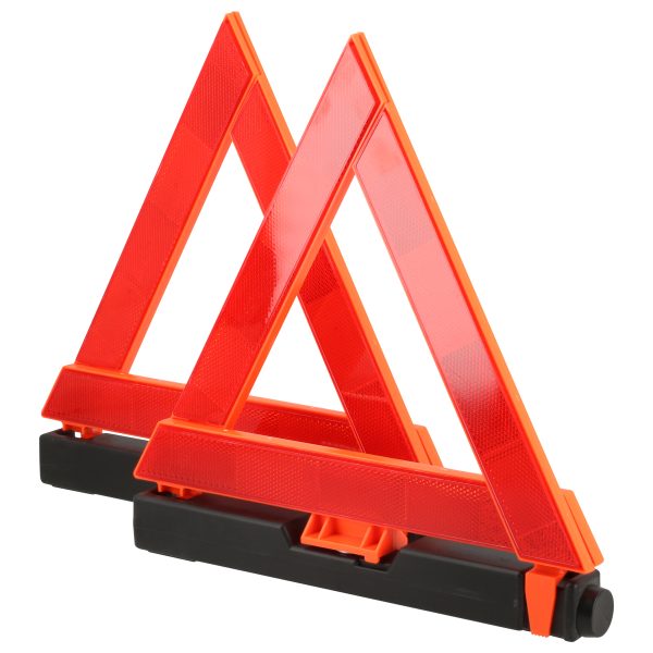 TRF102 - Triangulo reflejante de emergencia con base con arena, 11-1/2", 2 piezas Surtek