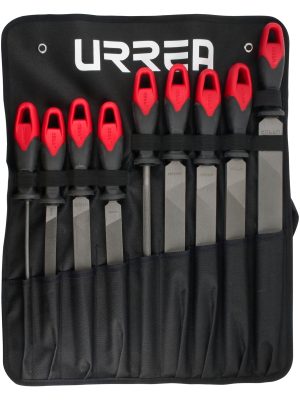 UFJB9 - Juego de limas combinadas con mango bimaterial, 9 piezas Urrea
