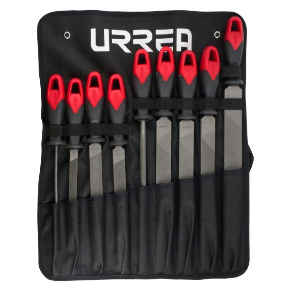 UFJB9 - Juego de limas combinadas con mango bimaterial, 9 piezas Urrea