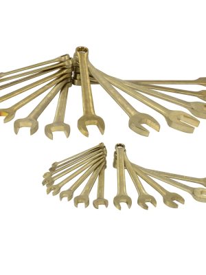 UH1200QM - Juego de llaves combinadas de bronce-aluminio antichispa métricas, 12 puntas, 26 piezas Urrea