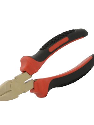 UH206.jpg UH206 - Pinza de bronce-aluminio antichispa con mango bimaterial de 6", de corte diagonal Urrea