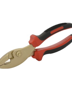 UH278.jpg UH278 - Pinza de bronce-aluminio antichispa con mango bimaterial de 8", para mecánico Urrea