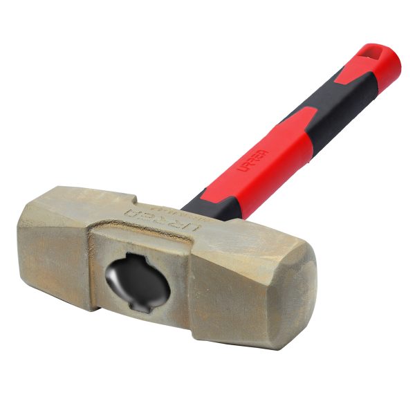 UH74FGS - Marro de bronce-aluminio antichispa de 18lb con mango largo de fibra de vidrio 20" Urrea