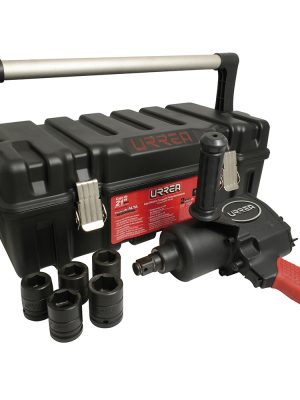 UP772HAKM.jpg UP772HAKM - Juego de pistola de impacto neumática cuadro de 3/4" y accesorios métricos, 7 piezas Urrea