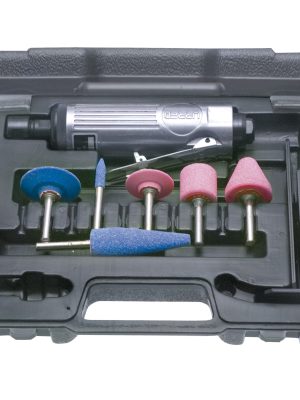 UP860K - Juego de moto-tool neumático recto con accesorios, 7 piezas Urrea