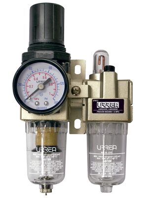 UPWL2.jpg UPWL2 - Filtro regulador y lubricador de aire 1/4" NPT Urrea