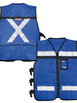 USCH22.jpg USCH22 - Chaleco de seguridad tipo supervisor cerrado con reflejante azul G Urrea